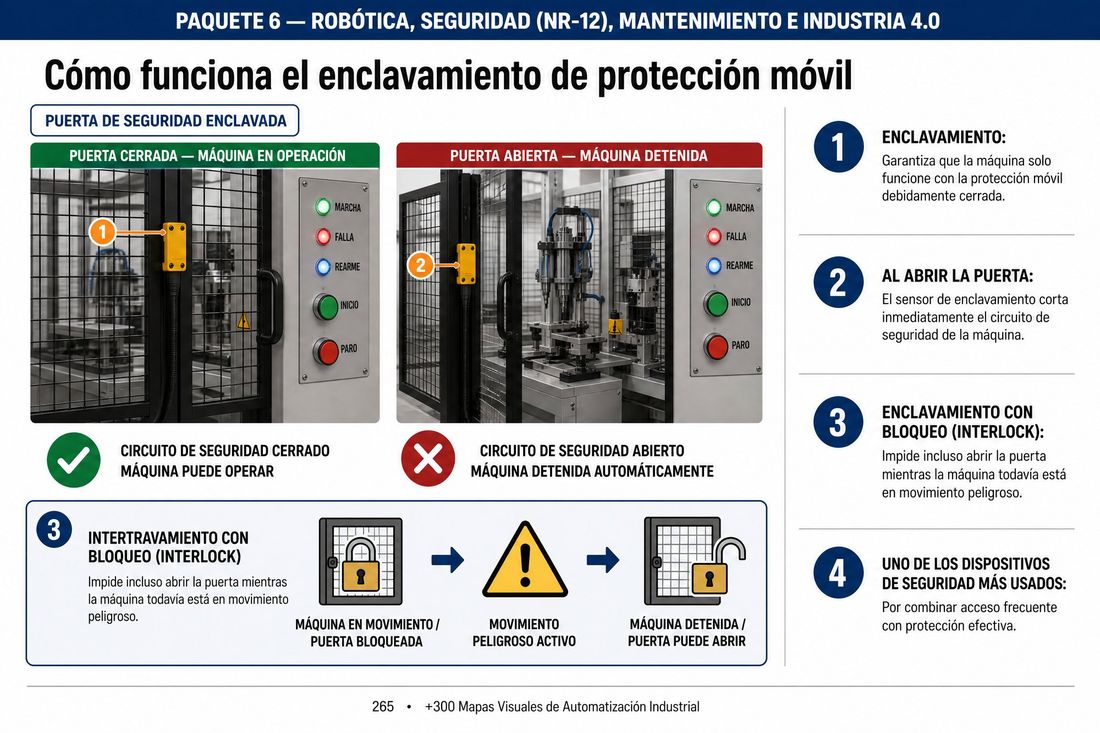Mapa visual: Enclavamiento de protección móvil