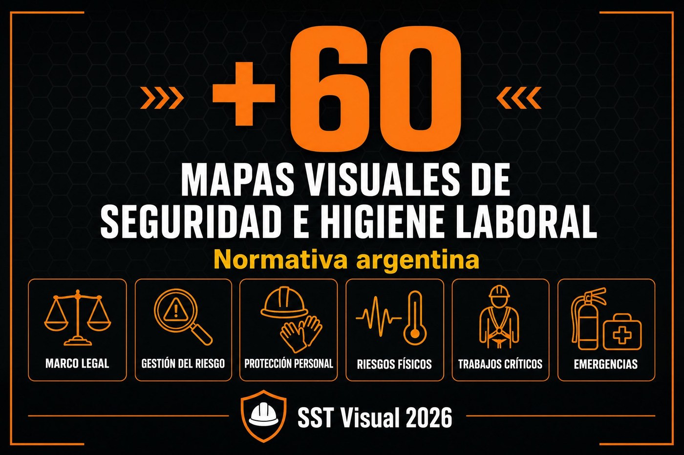 Tapa de +60 Mapas Visuales de Seguridad e Higiene Laboral